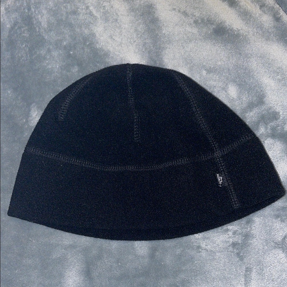 Woolrich Black Men's Beanie Unisex Fleece One Size Fits Most